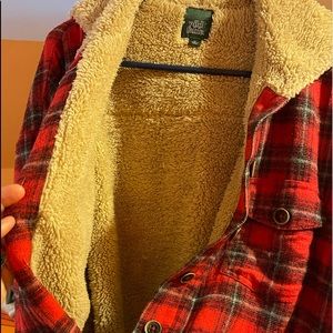 Wild Fable jacket, shirt plaid flannel fully Sherpa lined hoodie button up